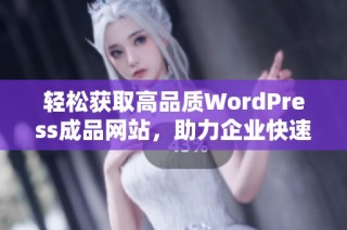 轻松获取高品质WordPress成品网站，助力企业快速上线