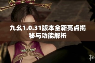 九幺1.0.31版本全新亮点揭秘与功能解析