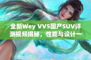 全新Wey VV5国产SUV评测视频揭秘，性能与设计一览无遗