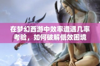 在梦幻西游中效率遭遇几率考验，如何破解低效困境