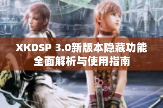 XKDSP 3.0新版本隐藏功能全面解析与使用指南