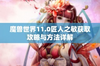 魔兽世界11.0匠人之敏获取攻略与方法详解