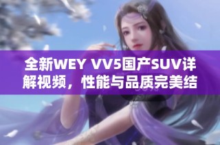 全新WEY VV5国产SUV详解视频，性能与品质完美结合