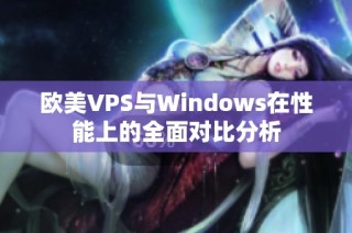 欧美VPS与Windows在性能上的全面对比分析