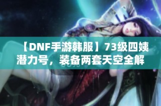 【DNF手游韩服】73级四姨潜力号，装备两套天空全解读