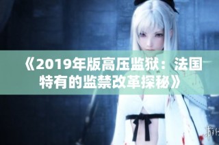 《2019年版高压监狱：法国特有的监禁改革探秘》