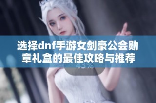 选择dnf手游女剑豪公会勋章礼盒的最佳攻略与推荐