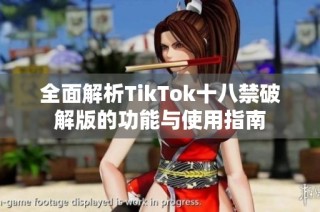 全面解析TikTok十八禁破解版的功能与使用指南