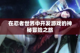 在忍者世界中开发游戏的神秘冒险之旅
