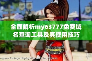 全面解析my63777免费域名查询工具及其使用技巧