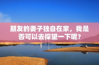 朋友的妻子独自在家，我是否可以去探望一下呢？