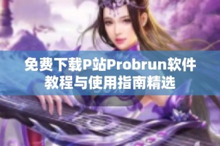 免费下载P站Probrun软件教程与使用指南精选