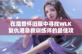 在魔兽怀旧服中寻找WLK复仇港急救训练师的最佳攻略