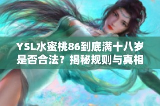 YSL水蜜桃86到底满十八岁是否合法？揭秘规则与真相