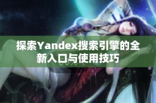 探索Yandex搜索引擎的全新入口与使用技巧