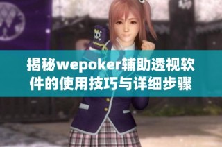 揭秘wepoker辅助透视软件的使用技巧与详细步骤