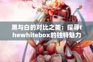 黑与白的对比之美：探寻thewhitebox的独特魅力