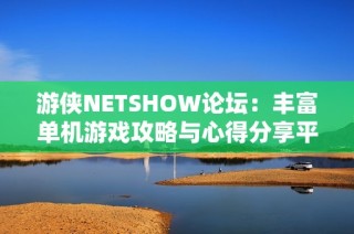 游侠NETSHOW论坛：丰富单机游戏攻略与心得分享平台