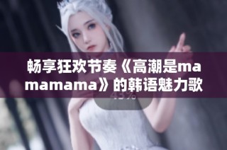 畅享狂欢节奏《高潮是mamamama》的韩语魅力歌曲解析