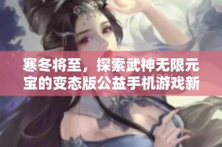 寒冬将至，探索武神无限元宝的变态版公益手机游戏新体验