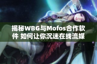 揭秘WBG与Mofos合作软件 如何让你沉迷在线流媒体体验