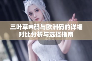 三叶草M码与欧洲码的详细对比分析与选择指南