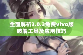 全面解析3.0.3免费vivo版破解工具及应用技巧