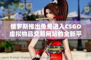 俄罗斯推出免费进入CSGO虚拟物品交易网站的全新平台