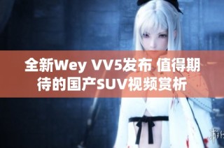 全新Wey VV5发布 值得期待的国产SUV视频赏析