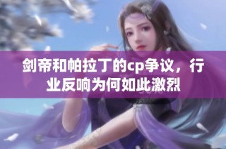 剑帝和帕拉丁的cp争议，行业反响为何如此激烈