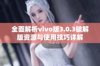 全面解析vivo版3.0.3破解版资源与使用技巧详解