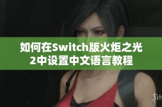 如何在Switch版火炬之光2中设置中文语言教程