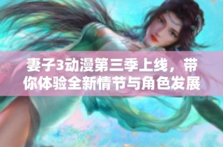 妻子3动漫第三季上线，带你体验全新情节与角色发展