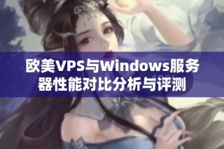 欧美VPS与Windows服务器性能对比分析与评测