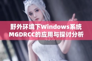 野外环境下Windows系统MGDRCC的应用与探讨分析