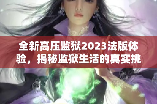 全新高压监狱2023法版体验，揭秘监狱生活的真实挑战