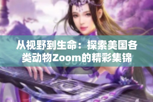 从视野到生命：探索美国各类动物Zoom的精彩集锦