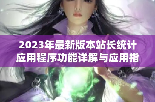 2023年最新版本站长统计应用程序功能详解与应用指南