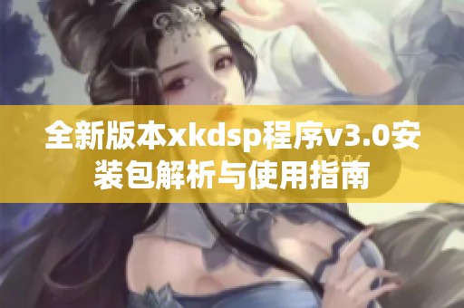 全新版本xkdsp程序v3.0安装包解析与使用指南