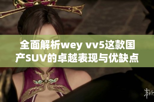 全面解析wey vv5这款国产SUV的卓越表现与优缺点