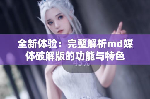 全新体验：完整解析md媒体破解版的功能与特色