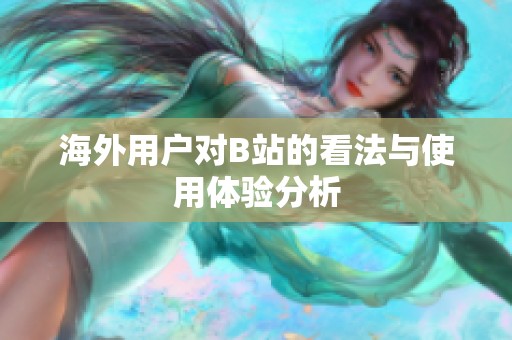 海外用户对B站的看法与使用体验分析