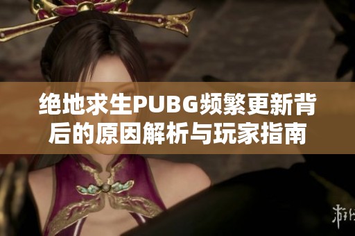 绝地求生PUBG频繁更新背后的原因解析与玩家指南