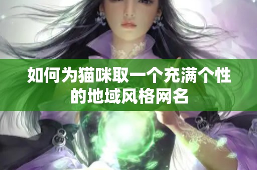 如何为猫咪取一个充满个性的地域风格网名