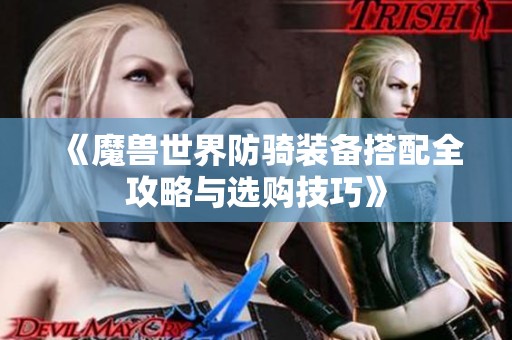 《魔兽世界防骑装备搭配全攻略与选购技巧》