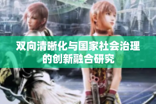 双向清晰化与国家社会治理的创新融合研究