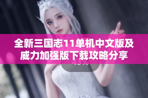 全新三国志11单机中文版及威力加强版下载攻略分享