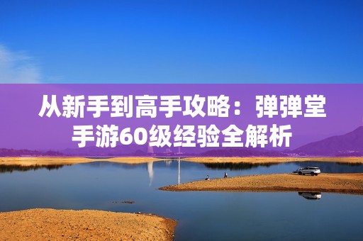 从新手到高手攻略：弹弹堂手游60级经验全解析