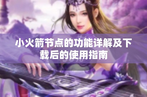 小火箭节点的功能详解及下载后的使用指南