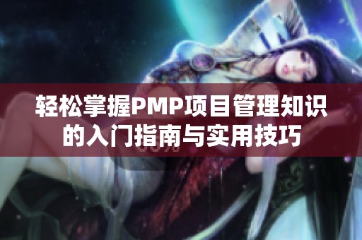 轻松掌握PMP项目管理知识的入门指南与实用技巧